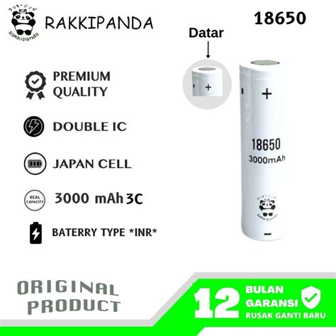 Jual Rakkipanda Baterai Cas Flat Top Mah A Shopee Indonesia