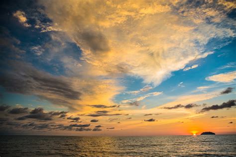 Banco De Imagens De Praia Panorama Mar Costa Agua Oceano Horizonte Nuvem Céu Dom