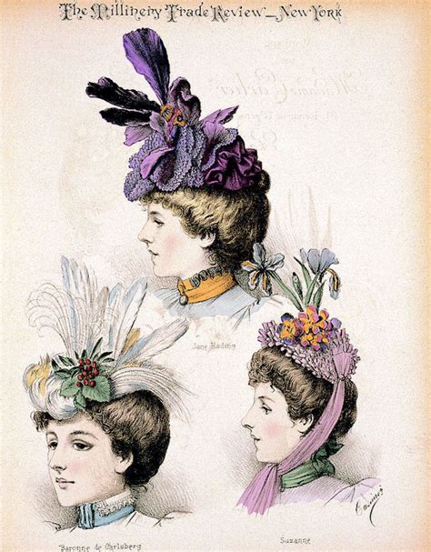 Victorian Clip Art Ladies Hats Millinery The Graphics Fairy