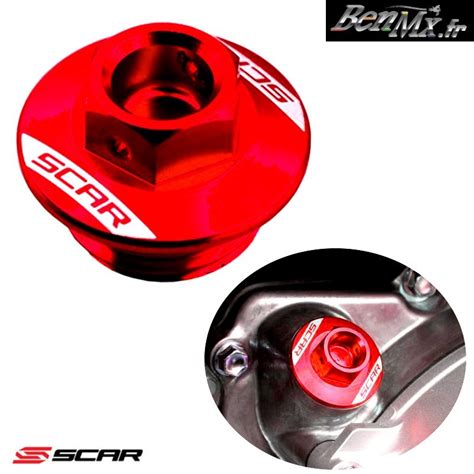 Bouchon De Remplissage D Huile De Boite SCAR Rouge KAWASAKI 250 KX 2005