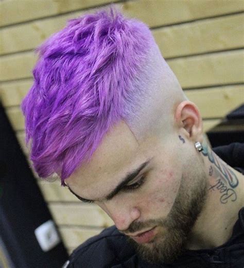 Men Purple Hair Violet Hair Mens Hair Dye Colors Hair Colors Hair Color Trends Hair Trends