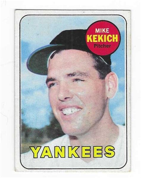 1969 TOPPS MIKE KEKICH 262 NEW YORK YANKEES EBay