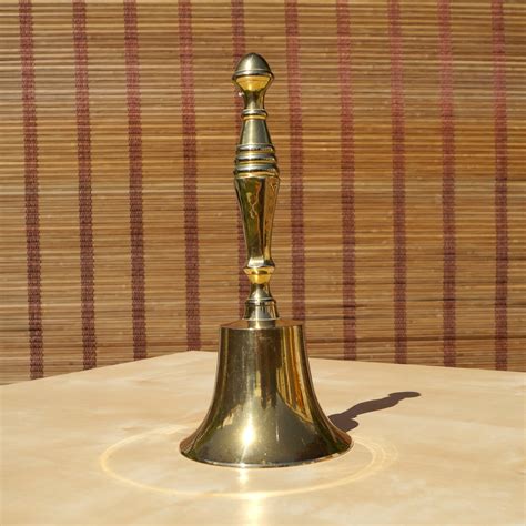 Vintage Solid Brass Desk Bell Simple Design High Quality Etsy