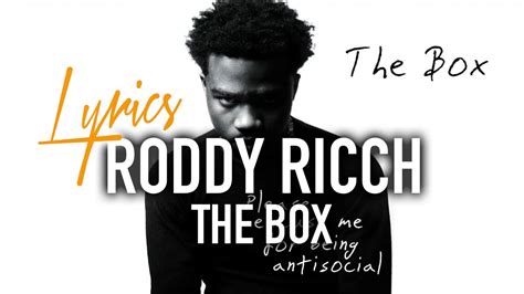 Roddy Ricch The Box Lyrics Youtube