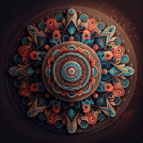 Premium Photo Beautiful Mandala Background Colorful Mandala Wallpaper