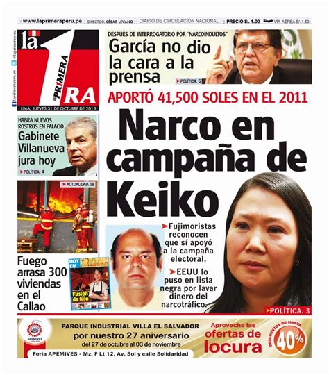 informativo codeci cn carabayllo lima peru KEIKO USÓ PLATA DE NARCO EN