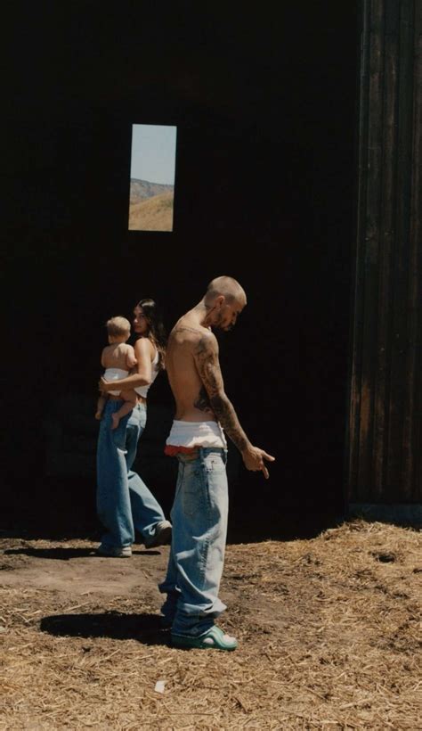 Hailey Bieber Poses In Tiny Cheetah Print Thong Bikini