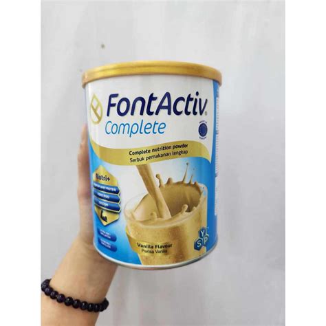 FontActiv Complete Vanilla Flavour 400g Shopee Malaysia