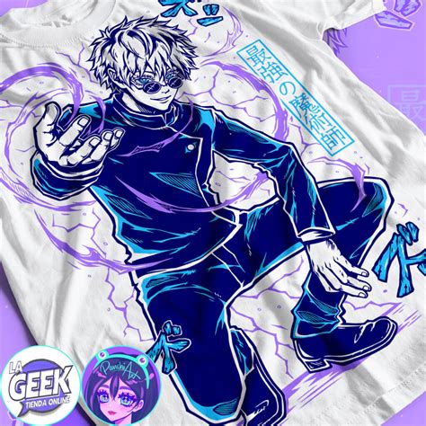 Polera Manga Corta Satoru Gojo Jujutsu Kaisen Lageekstore