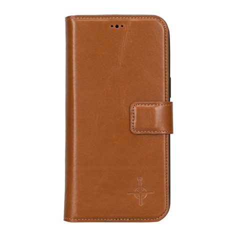 NorthLife IPhone 14 Pro Max Leren Afneembare Bookcase Hoes Cognac