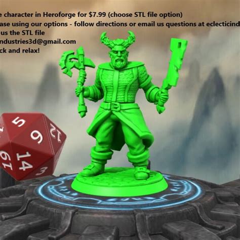 Heroforge Stl Files Etsy