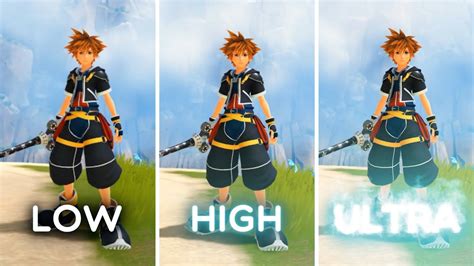 Kingdom Hearts 3 Pc Graphics Comparison Youtube