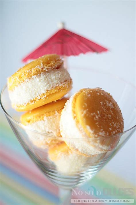 Macarons Veraniegos Y Tropicales Pi A Colada Y Mango Maracuy