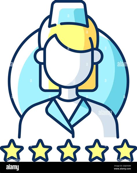 Review Doctor Rgb Color Icon Stock Vector Image And Art Alamy