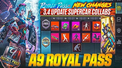 A9 Royal Pass Bgmi 34 Update Pubg 34 Update Bgmi A9 Royal Pass