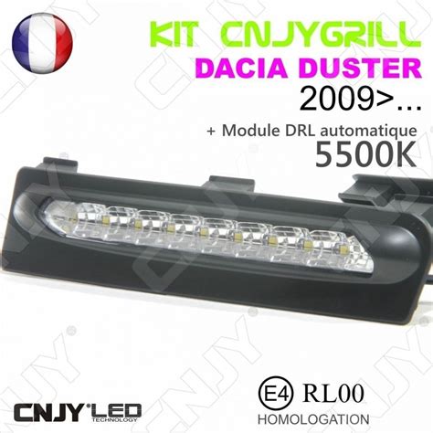 Kit Grille De Calandre Anti Brouillard Feux De Jour Led Diurne Drl