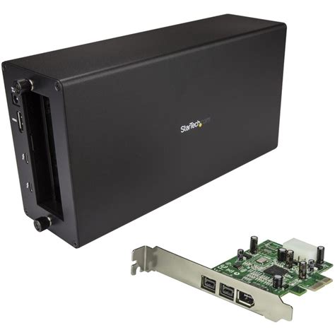 STCBNDTB1394B3 StarTech.com Thunderbolt 3 to FireWire Adapter - External PCI Enclosure - PCIe ...