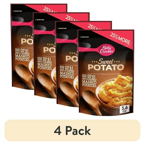 4 Pack Betty Crocker Homestyle Sweet Potato Potatoes 56 Oz