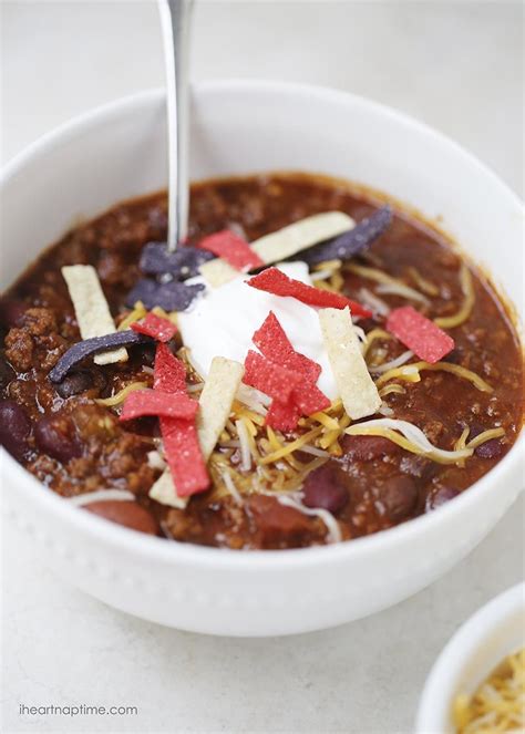 Easy Classic Chili Recipe I Heart Nap Time Easy Homemade Chili