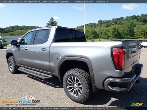 2020 Gmc Sierra 1500 At4 Crew Cab 4wd Satin Steel Metallic Jet Black