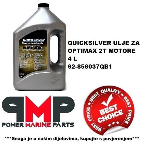 QUICKSILVER ULJE ZA OPTIMAX 2T MOTORE 4 L 92 858037QB1