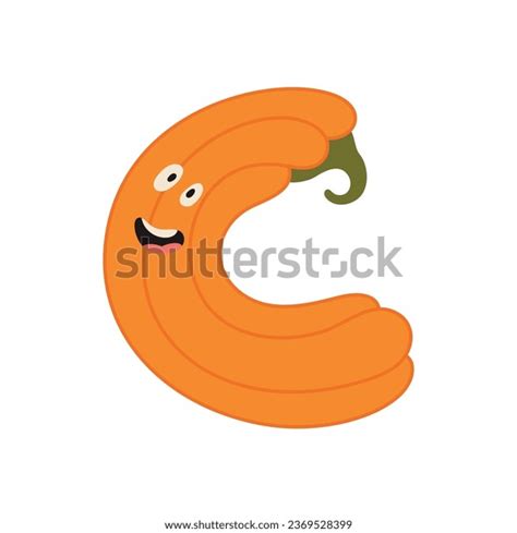 Cute Halloween Alphabet Letter C Pumpkin Stock Vector (Royalty Free) 2369528399 | Shutterstock