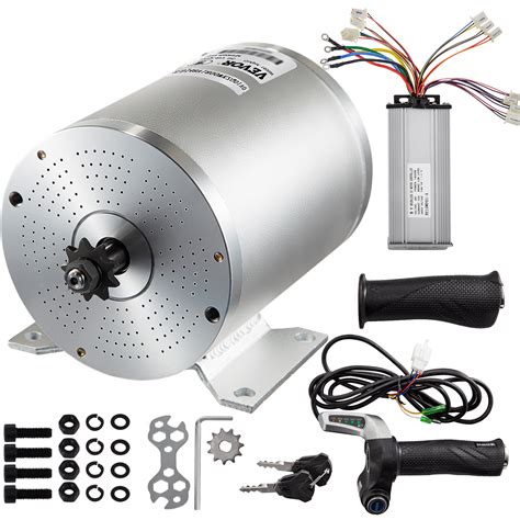 2000W 48V DC Brushless Motor W Mounting Bracket Controller Key For E