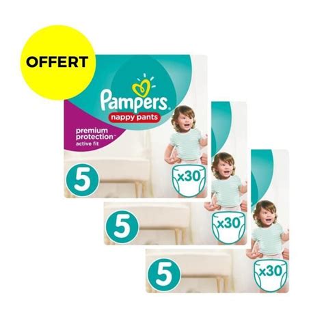 Pampers Active Fit Pants T Lot De G Ants Couches Cdiscount