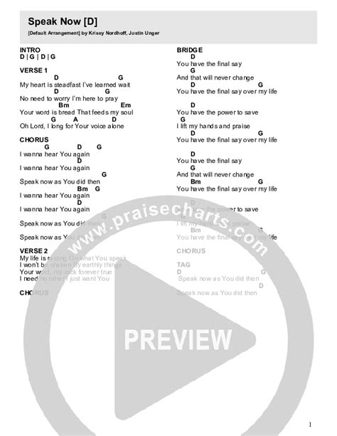 Speak Now Chords Pdf Likewise Worship Praisecharts Hot Sex Picture