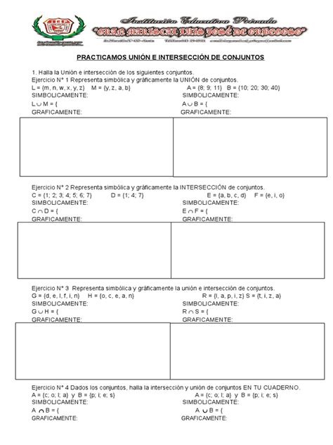 Pdf Ficha Union E Interseccion De Conjuntos Dokumen Tips