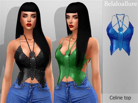 Belal1997 S Belaloallure Celine Top Sims 4 Clothing Sims 4 Dresses