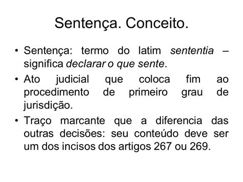 O Que Significa Sentença - Audiência, sentença e coisa julgada.. Audiência. - ppt carregar