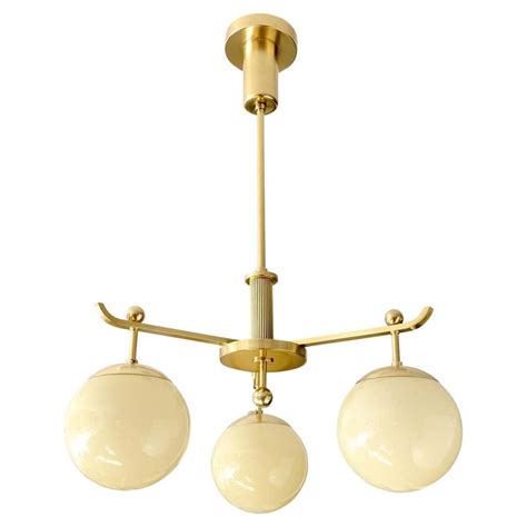 European Art Glass Globe Art Deco Chandelier For Sale At 1stdibs Art