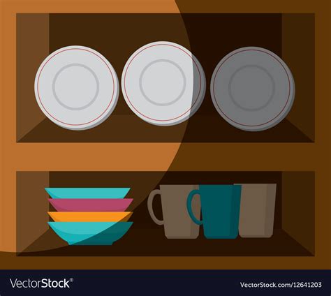 Kitchen Chest Of Drawers Royalty Free Vector Image