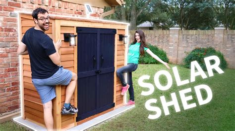 Diy Customized Shed W Solar Lights Youtube