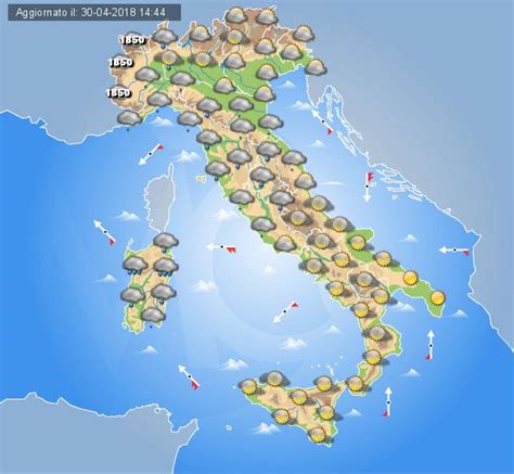 Meteo Domani Maggio Cieli Irregolarmente Nuvolosi Con Piogge