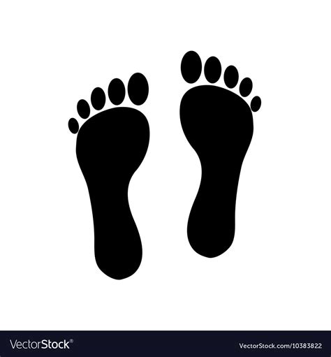 Footprints Icon Royalty Free Vector Image VectorStock