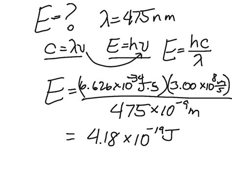 Calculations Using Speed Of Light Equation Planck S Constant