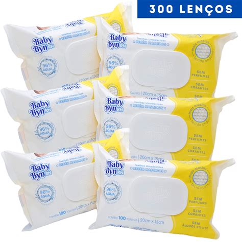 Lenço Umedecido Para Bebê Recém Nascido - Kit 3 Lenço Umedecido Bebe Recém Nascido Sem Cheiro Baby Byn RN 300 ...