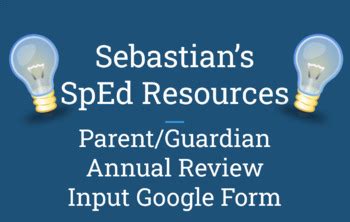 Parent Guardian IEP Input Google Forms By Sebastian S SpEd Resources