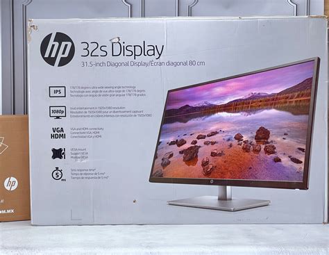 Monitor Hp 32” Pulgadas 32s Display 1920 X 1080 Full Hd 5ms Vga Hdmi