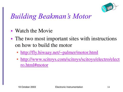 Ppt Project 3 Beakmans Motor Powerpoint Presentation Free Download