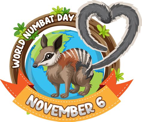 World Numbat Day Banner Logo 13315326 Vector Art At Vecteezy