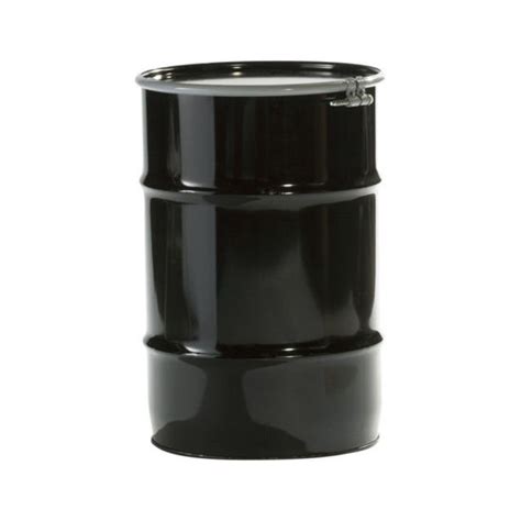 Gallon Black Steel Open Head Drum Unlined Un Rated Epdm Gasket