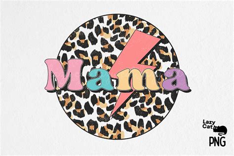 Mama Leopard Pattern Sublimation Graphic By Lazy Cat · Creative Fabrica