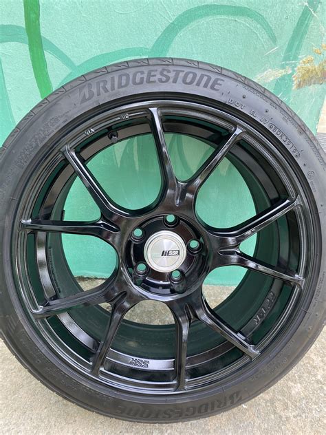 18” Ssr Gtx02 Sports Rim Japan With Bridgestone Car Accessories