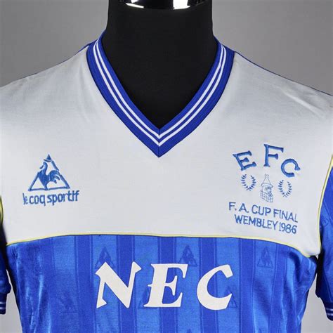 Camisa FA Cup Final Everton 1985 86