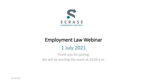 Employment Law Webinar On 1 July 2021 Ppt