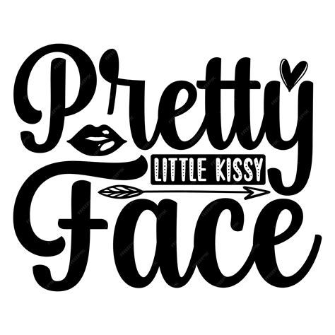 Premium Vector Pretty Little Kissy Face Svg