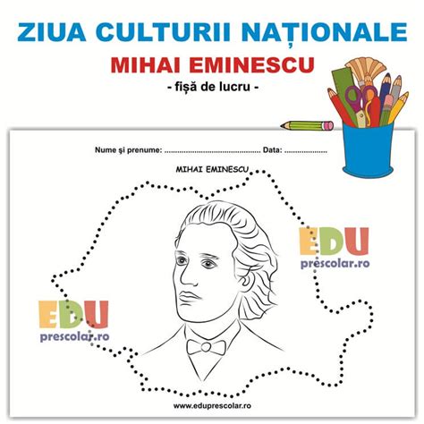 Ziua Culturii Nationale Mihai Eminescu Fisa De Lucru Eduprescolar Ro